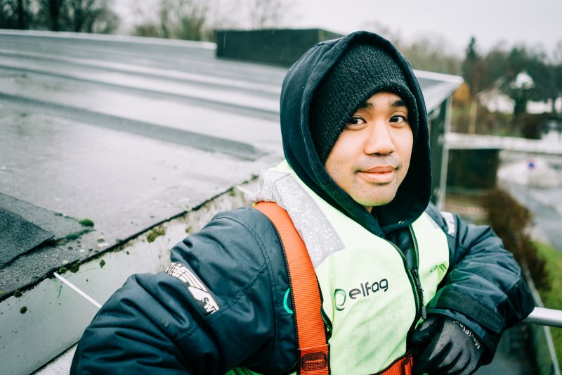 Eduard Garcia, elektriker i Guldbrandsen og Olimb.