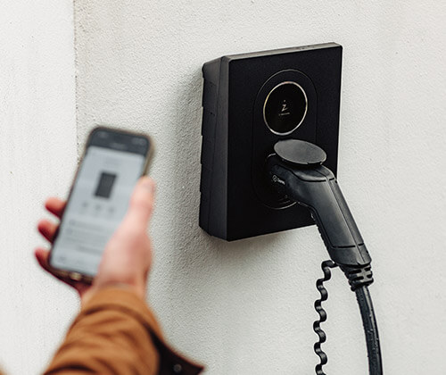 Veggmontert elbillader