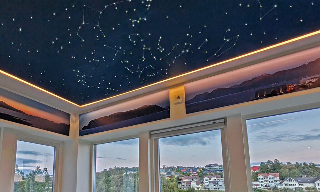 Stjernehimmel på kjøkkenet.