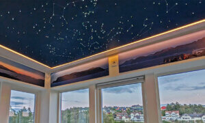 Stjernehimmel på kjøkkenet.